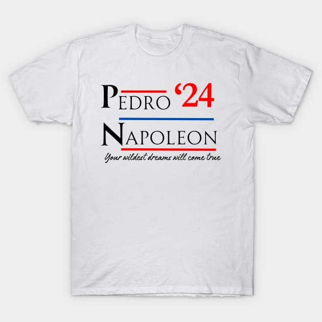 Napoleon Dynamite and Pedro 2024 Presidential Campaign T-Shirt by Kindly Wicked